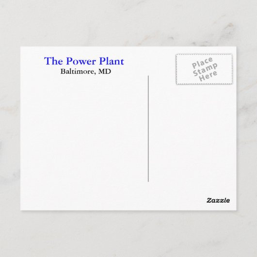 Het Plant van de Macht Briefkaart (Achterkant)