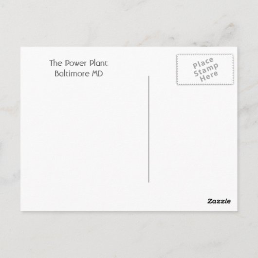 Het Plant van de Macht Briefkaart (Achterkant)