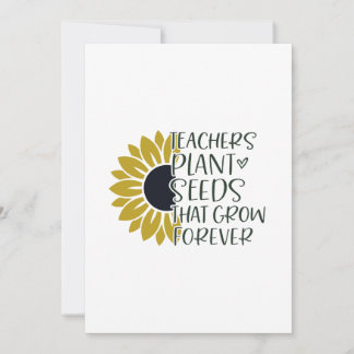 Het Plant van docenten zaaigoed dat voor altijd gr Feestdagenkaart