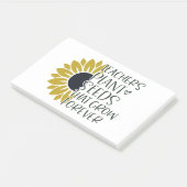 Het Plant van docenten zaaigoed dat voor altijd gr Post-it® Notes (Schuin)