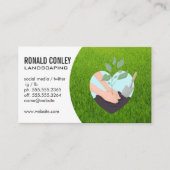 Het planten van een boom | Gras Visitekaartje (Voorkant)