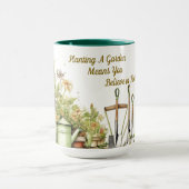 Het planten van een tuin keramische Mok (Midden)