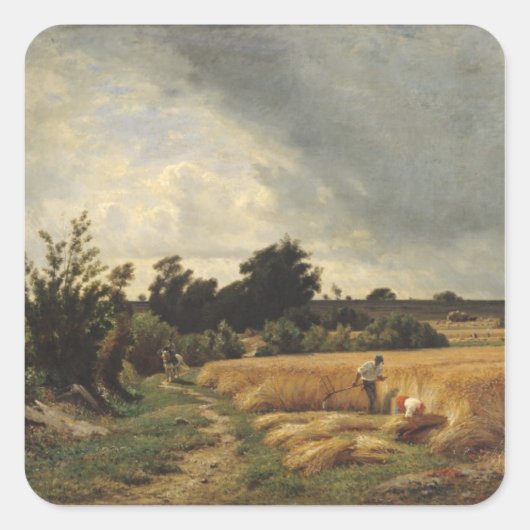 Het Plateau van Ormesson Vierkante Sticker (Voorkant)