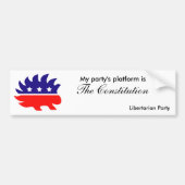 Het platform van mijn partij bumpersticker (Voorkant)