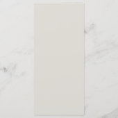 Het platte menu voor Boho Wedding. (Achterkant)