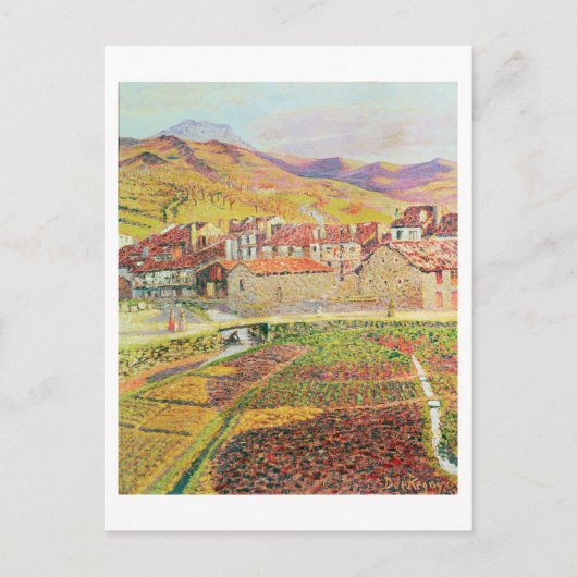 Het platteland briefkaart (Voorkant)