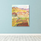 Het platteland canvas afdruk (Insitu (Houten vloer))