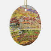 Het platteland keramisch ornament (Rechts)