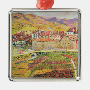 Het platteland metalen ornament