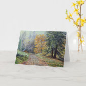 Het "platteland van de herfst" kaart (Gele Bloem)