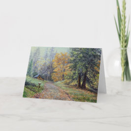 Het "platteland van de herfst" kaart