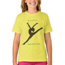 Het Playground T-shirt met danser in chartreuse