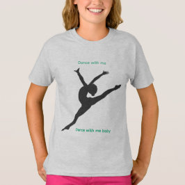 Het Playground T-shirt met danser in staalgrijs