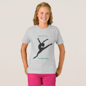 Het Playground T-shirt met danser in staalgrijs (Voorkant volledig)