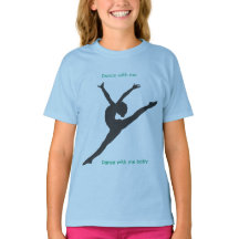 Het Playground T-shirt met danseres in het blauw