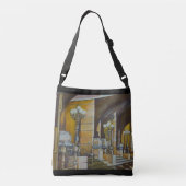 Het Plaza hotel in New York Crossbody Tas (Achterkant)