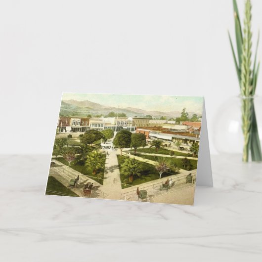 Het Plaza op Healdsburg Kaart (Voorkant)