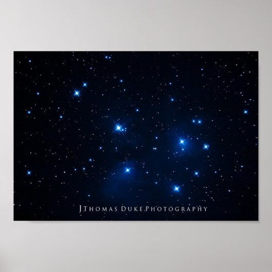 Het Pleiades Star-cluster Poster (Voorkant)