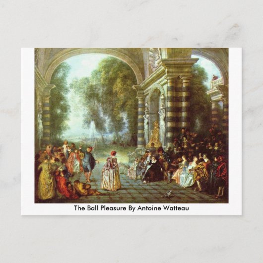 Het pleidooi van Antoine Watteau Briefkaart (Voorkant)
