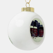 Het plein keramische bal ornament (Links)