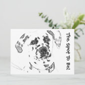 Het plein om Dalmatische uitnodigingen te zijn (Staand voorkant)