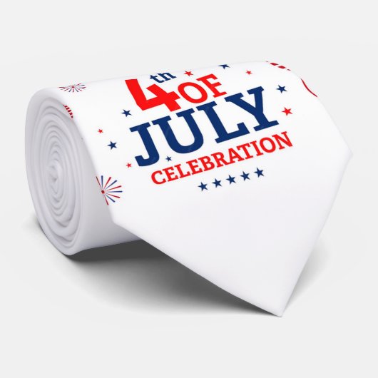 Het plein van 4 juli stropdas (Opgerold)