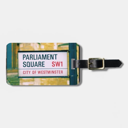 Het Plein van het Parlement - Stad Westminster Lab Bagagelabel (Voorkant horizontaal)
