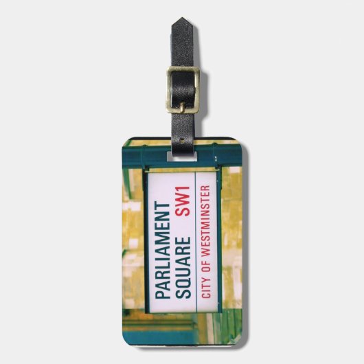 Het Plein van het Parlement - Stad Westminster Lab Bagagelabel (Voorkant verticaal)