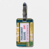 Het Plein van het Parlement - Stad Westminster Lab Bagagelabel (Achterkant verticaal)