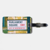 Het Plein van het Parlement - Stad Westminster Lab Bagagelabel (Achterkant horizontaal)