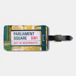 Het Plein van het Parlement - Stad Westminster Lab Bagagelabel