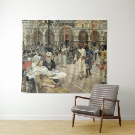 Het plein van Sint-Marcus, Venetië, 1883 door Will Wandkleed
