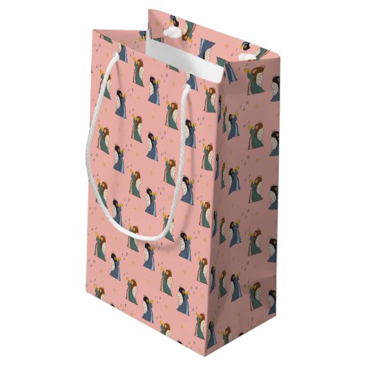 Het plezier van Angels Kerstmis Klein Cadeauzakje (Achterkant Gekanteld)