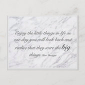 Het plezier van de kleine dingen in het leven briefkaart (Voorkant)