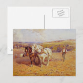 Het ploegen briefkaart (Voorkant / Achterkant)