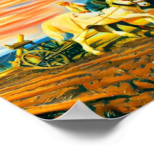 Het ploegen poster (Hoek)