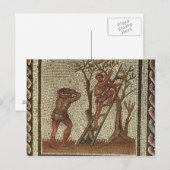 Het plukken Fruit, Roman Mozaïek Briefkaart (Voorkant / Achterkant)