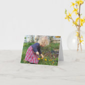 Het plukken Paardebloemen Notecards Kaart (Gele Bloem)