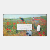 Het plukken van bloemen in een veld, Mary Cassatt Bureaumat (Keyboard & Muis)