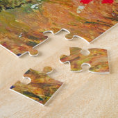 Het plukken van bloemen in een veld, Mary Cassatt Legpuzzel (Zijkant)