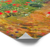 Het plukken van bloemen in een veld, Mary Cassatt Poster (Hoek)