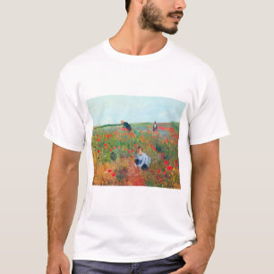 Het plukken van bloemen in een veld, Mary Cassatt T-shirt