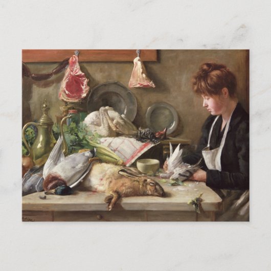 Het plukken van de Duif Briefkaart (Voorkant)