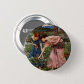 Het Plukken van Rozenknoppen Ronde Button 5,7 Cm (Voorkant /achterkant)