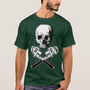 HET PLUMMER VAN DE BOTTEN VAN HET KROUWEN VAN DE P T-SHIRT