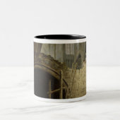 Het plunderen van de Royal Vaults Tweekleurige Koffiemok (Center)