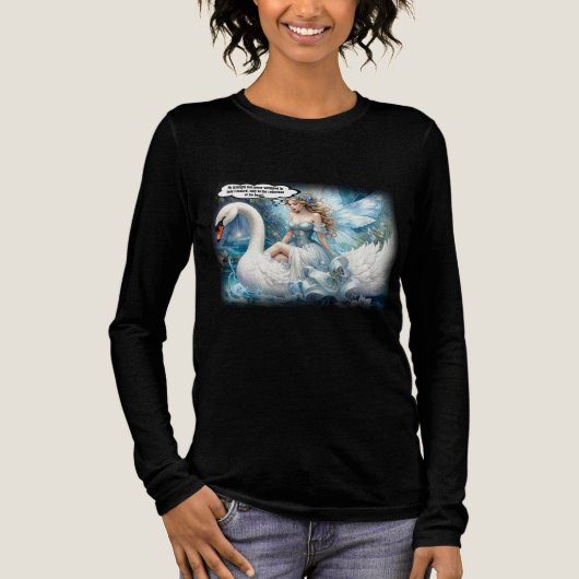 Het Poëtische Zwanenrijdster Shirt (Voorkant)
