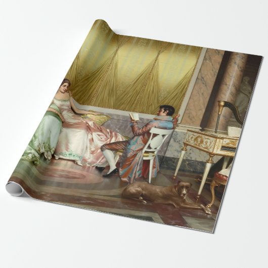 Het poëzie lezen cadeaupapier (Uitgerold)