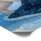 Het Polaire Beer en de sneeuwprinses 12x16 Poster (Hoek)