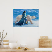 Het Polaire Beer en de sneeuwprinses Poster (Keuken)